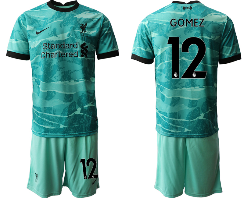 Men 2020-2021 club Liverpool away #12 green Soccer Jerseys